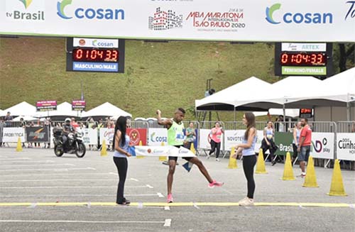 Daniel Ferreira vence Meia Maratona Internacional de São Paulo 2020 / Foto: Sérgio Shibuya/Divulgação Yescom